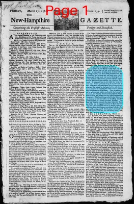 Page thumbnail for The New Hampshire Gazette
