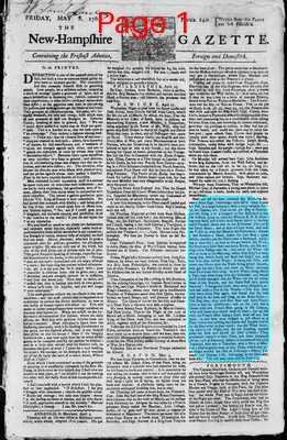 Page thumbnail for The New Hampshire Gazette
