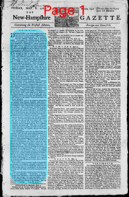 Page thumbnail for The New Hampshire Gazette