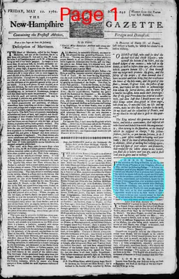 Page thumbnail for The New Hampshire Gazette