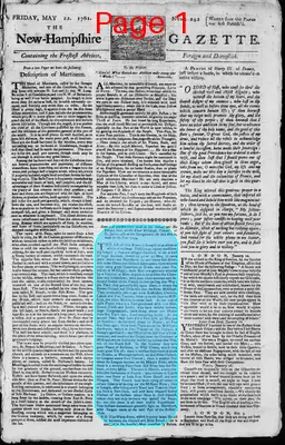 Page thumbnail for The New Hampshire Gazette