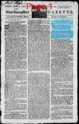 Page thumbnail for The New Hampshire Gazette