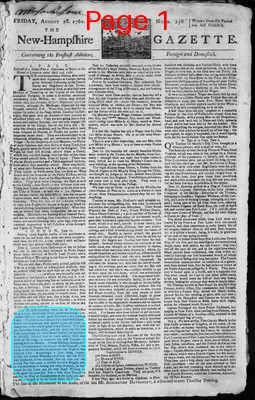 Page thumbnail for The New Hampshire Gazette