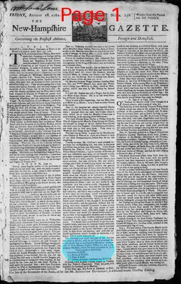 Page thumbnail for The New Hampshire Gazette