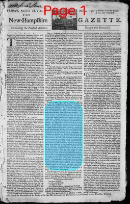Page thumbnail for The New Hampshire Gazette