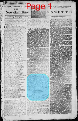 Page thumbnail for The New Hampshire Gazette