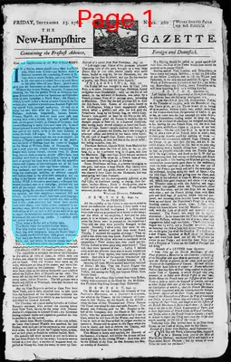 Page thumbnail for The New Hampshire Gazette