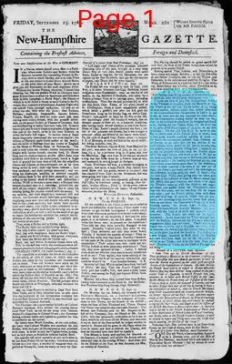 Page thumbnail for The New Hampshire Gazette