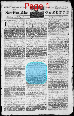 Page thumbnail for The New Hampshire Gazette