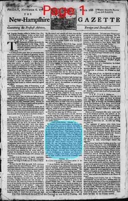 Page thumbnail for The New Hampshire Gazette