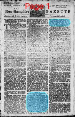 Page thumbnail for The New Hampshire Gazette