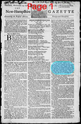 Page thumbnail for The New Hampshire Gazette