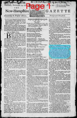Page thumbnail for The New Hampshire Gazette