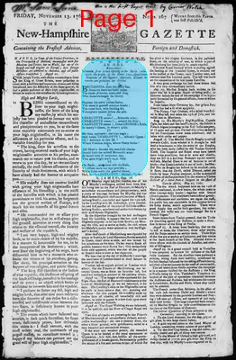 Page thumbnail for The New Hampshire Gazette