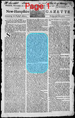 Page thumbnail for The New Hampshire Gazette