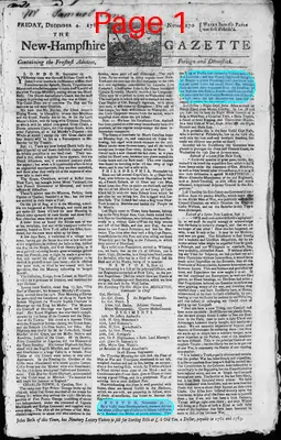 Page thumbnail for The New Hampshire Gazette