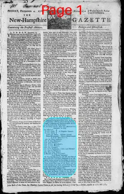 Page thumbnail for The New Hampshire Gazette