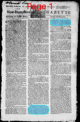 Page thumbnail for The New Hampshire Gazette