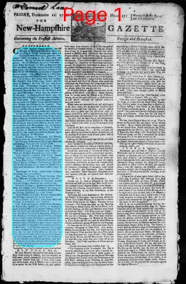 Page thumbnail for The New Hampshire Gazette