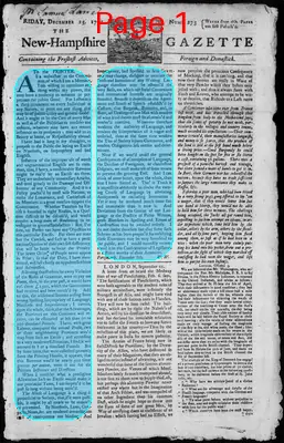 Page thumbnail for The New Hampshire Gazette