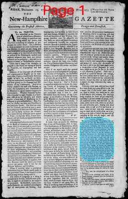 Page thumbnail for The New Hampshire Gazette