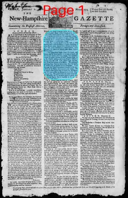 Page thumbnail for The New Hampshire Gazette