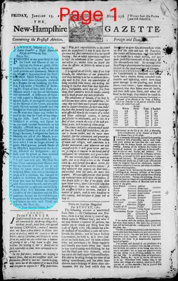 Page thumbnail for The New Hampshire Gazette