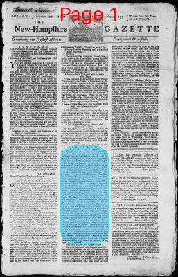 Page thumbnail for The New Hampshire Gazette