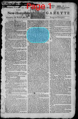 Page thumbnail for The New Hampshire Gazette