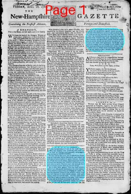 Page thumbnail for The New Hampshire Gazette