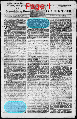 Page thumbnail for The New Hampshire Gazette