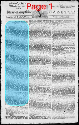Page thumbnail for The New Hampshire Gazette