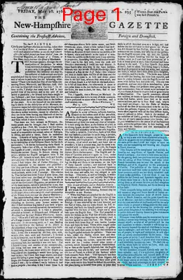 Page thumbnail for The New Hampshire Gazette