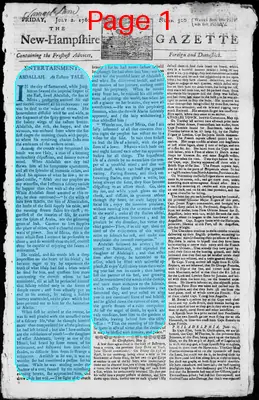Page thumbnail for The New Hampshire Gazette