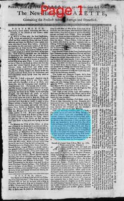 Page thumbnail for The New Hampshire Gazette