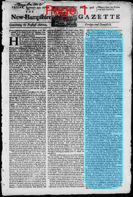 Page thumbnail for The New Hampshire Gazette