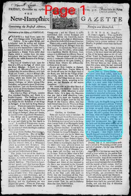 Page thumbnail for The New Hampshire Gazette