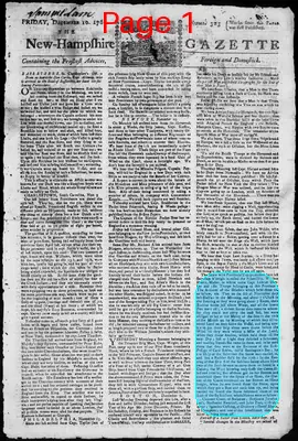 Page thumbnail for The New Hampshire Gazette