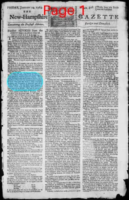 Page thumbnail for The New Hampshire Gazette