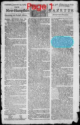 Page thumbnail for The New Hampshire Gazette