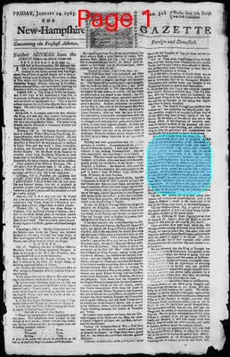 Page thumbnail for The New Hampshire Gazette