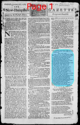 Page thumbnail for The New Hampshire Gazette