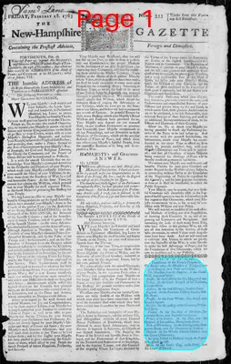 Page thumbnail for The New Hampshire Gazette