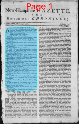 Page thumbnail for The New Hampshire Gazette And Historical Chronicle