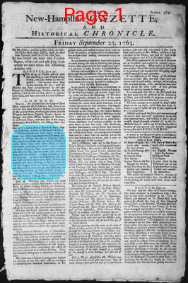 Page thumbnail for The New Hampshire Gazette And Historical Chronicle