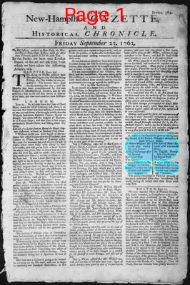 Page thumbnail for The New Hampshire Gazette And Historical Chronicle