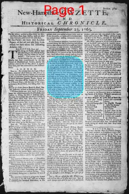 Page thumbnail for The New Hampshire Gazette And Historical Chronicle