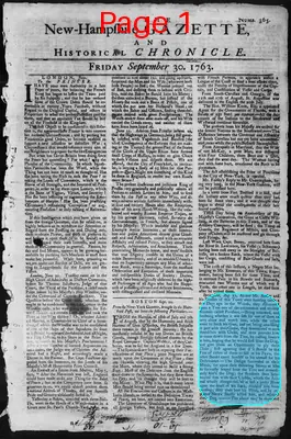 Page thumbnail for The New Hampshire Gazette And Historical Chronicle