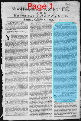Page thumbnail for The New Hampshire Gazette And Historical Chronicle