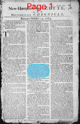 Page thumbnail for The New Hampshire Gazette And Historical Chronicle